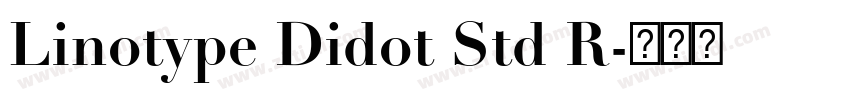 Linotype Didot Std R字体转换